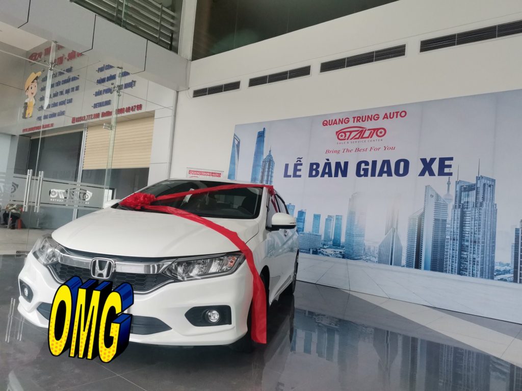 Quang Trung Auto bàn giao xe Honda city cho Quý Khách Hàng | QT Auto
